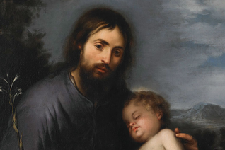 St. Joseph and the Sleeping Christ Child (c. 1668-75), painting by Bartolomé Esteban Murillo / Kemper Art Museum, Washington University in St. Louis