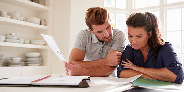 couple going over paperwork