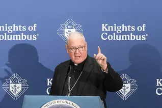 Cardinal Timothy Dolan addresses college Knights