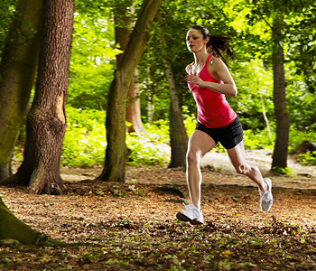 Tekačica se sprošča v 