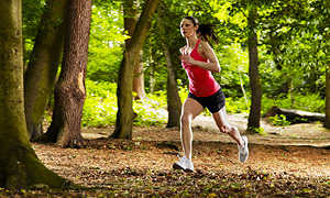 Tekačica se sprošča v 