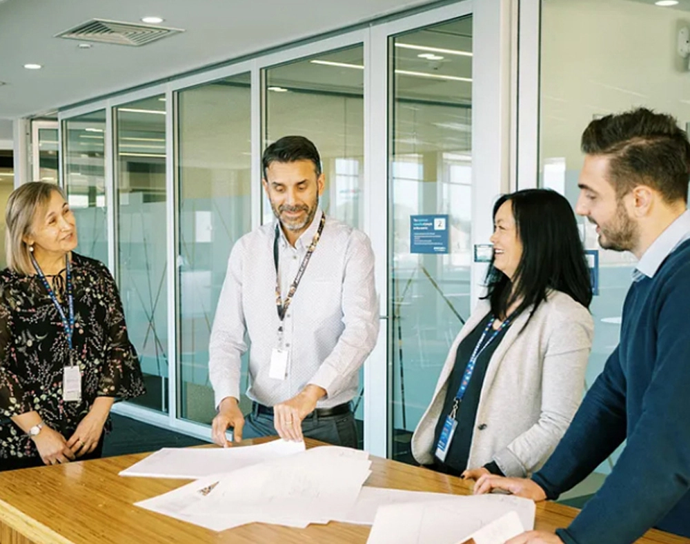 Photo of the Vocus team that worked on the Anglicare SA Case Study